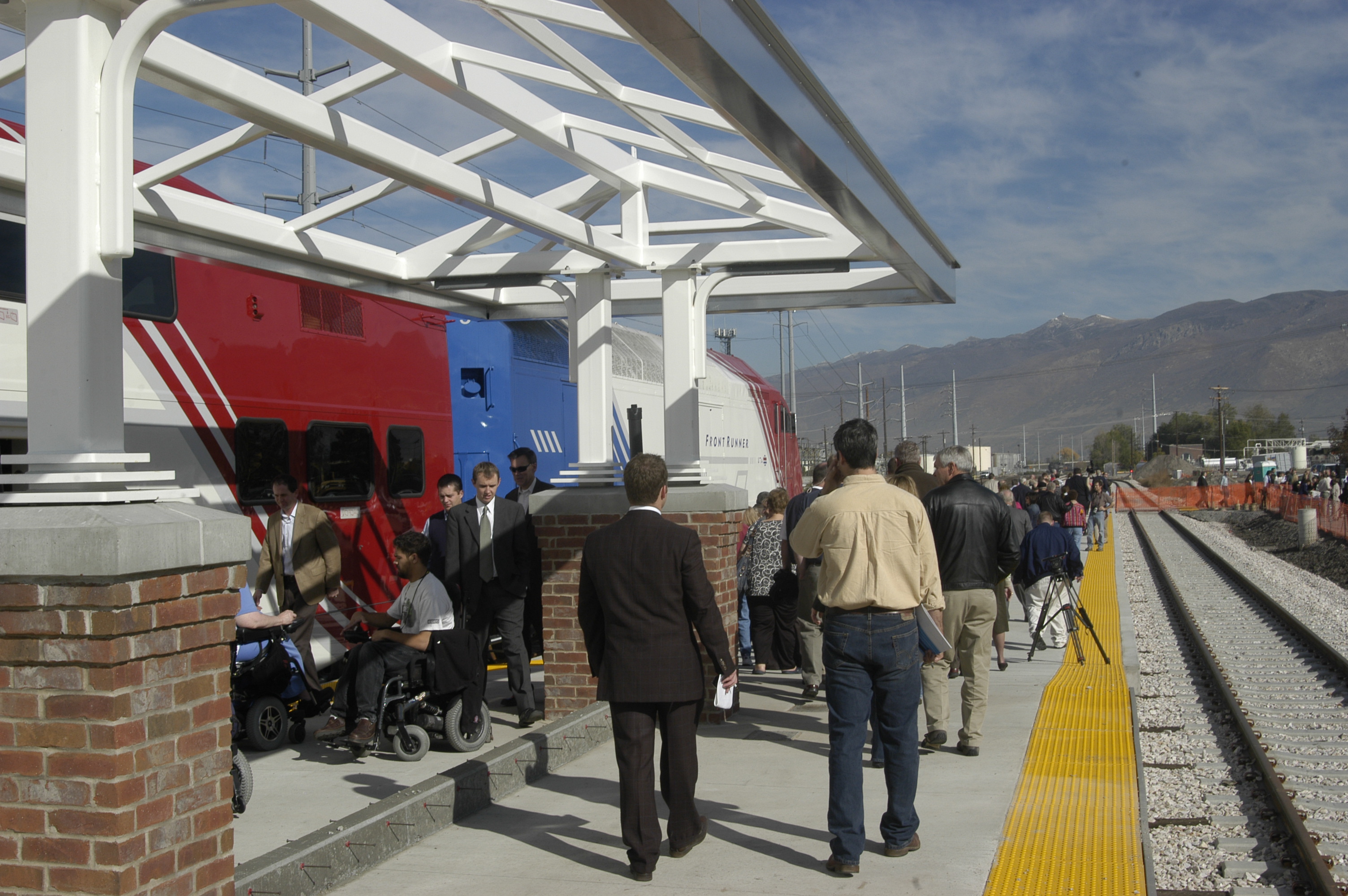 The Front Runner Commuter Rail in Salt Lake City, Utah, USA 2022 