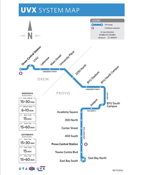 UVX Route Map 2019